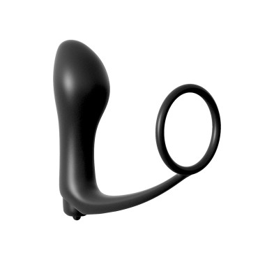 Plug-ASS GASM COCKRING PLUG BLACK